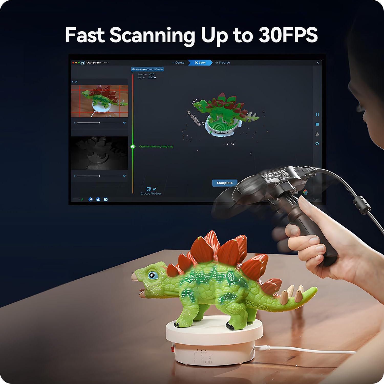 Creality 3D Scanner Ferret Pro, scanner 3D ufficiale CR Scan Ferret Pro, scansione wireless, tracciamento anti-vibrazione, scansione a colori veloce, precisione di 0,1 mm