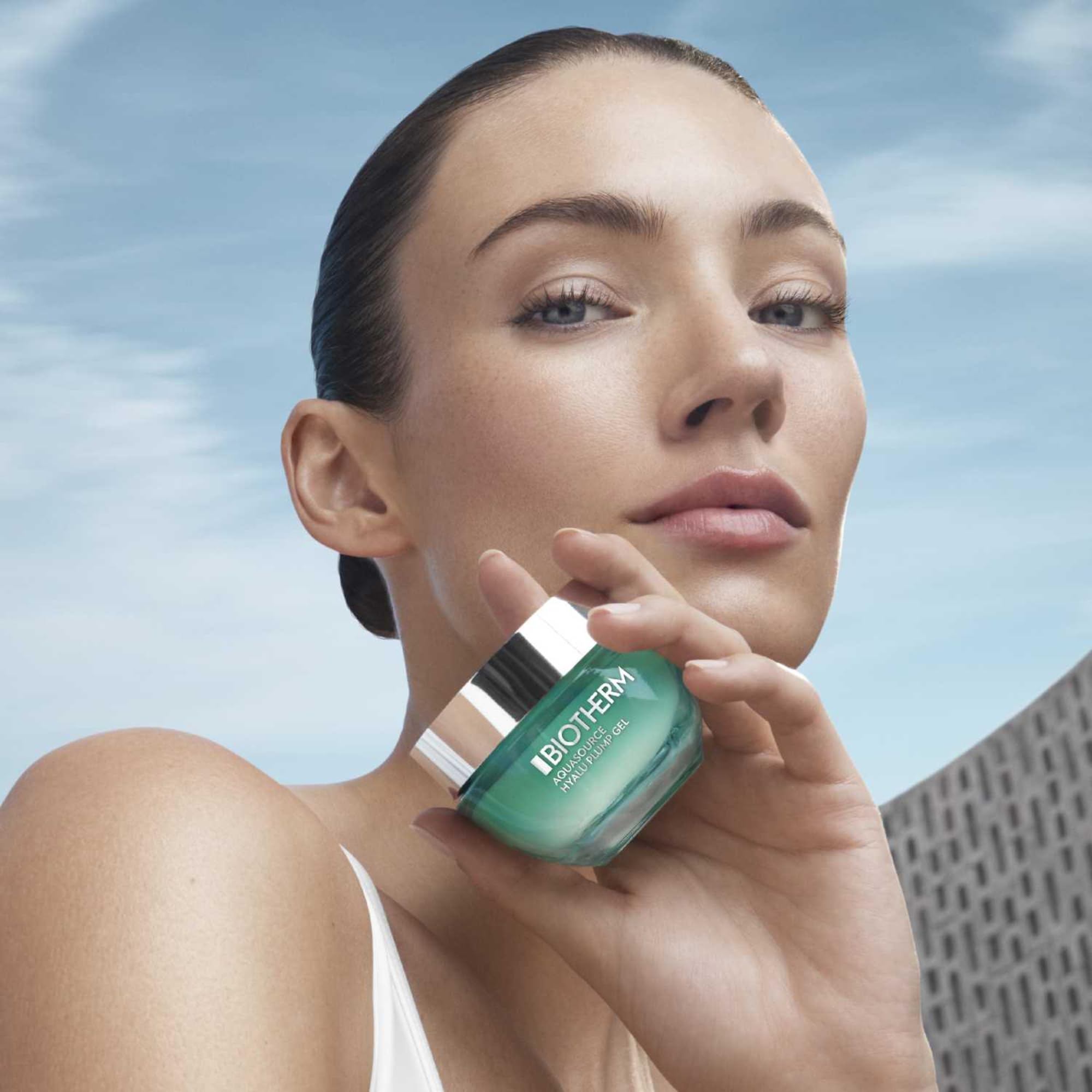 Biotherm Aquasource Hyalu Plump Gel, Gel Hydratant 48H, Tous Types Peaux