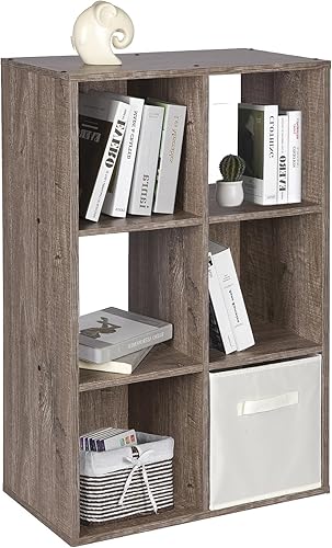 PACHIRA E-Commerce Estantería de almacenamiento de 6 cubos de EE. UU., compatible con contenedores de almacenamiento de 11 pulgadas, organizador de