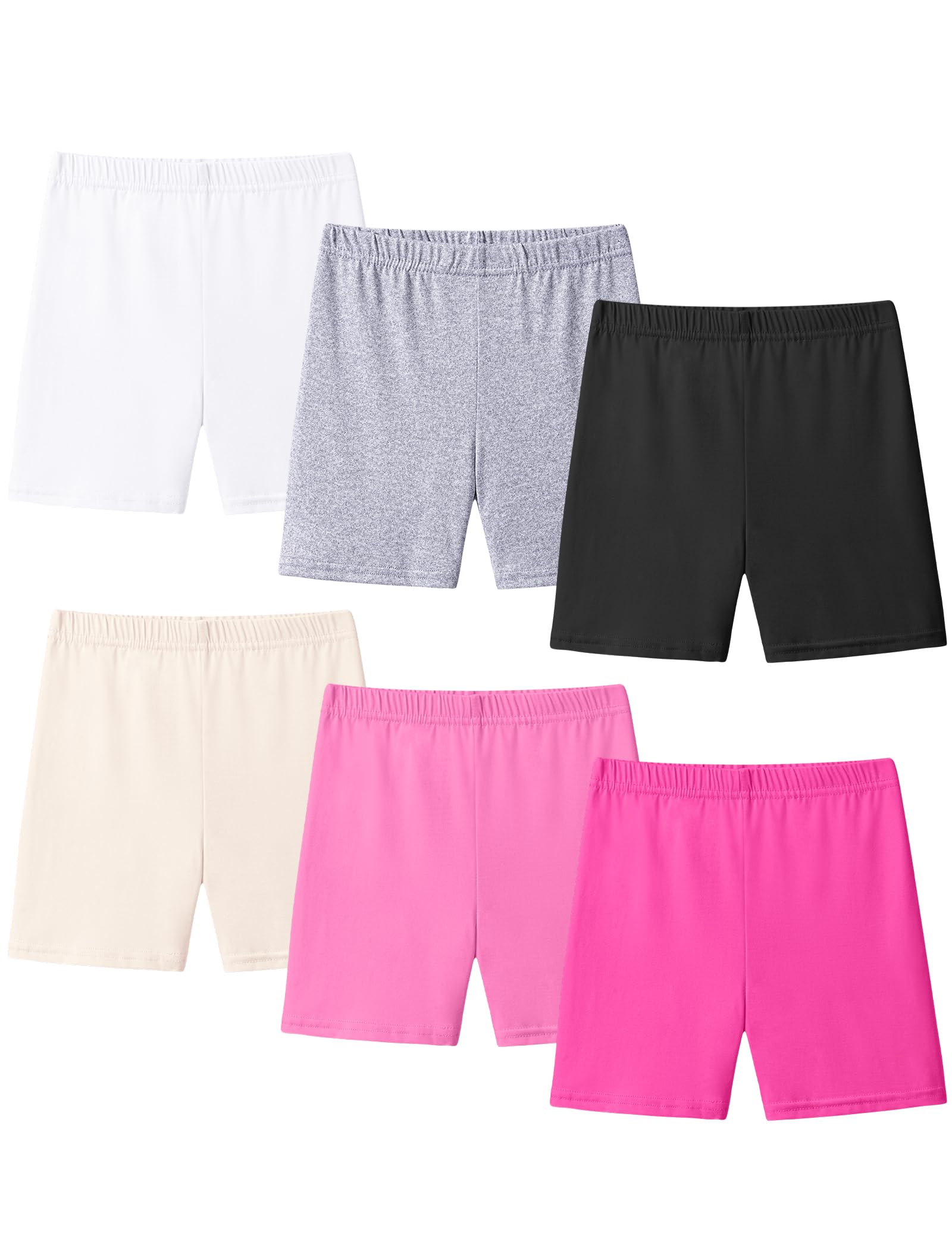 KEREDA Short Fille sous Robe Legging Courte Boxer sous-vêtement Respirant Cycliste Danse Sport 2-10 Ans Lot de 5/6