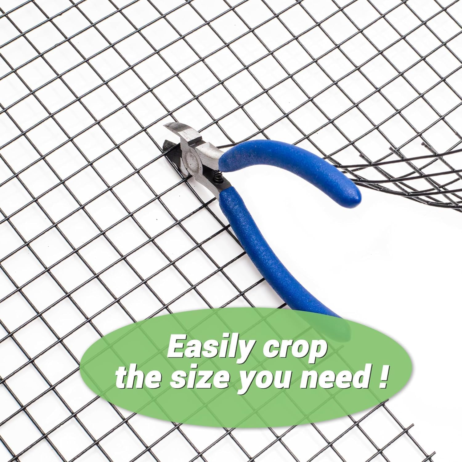 HITTITE Hardware Cloth,16 Gauge Welded Black PVC Coated Wire Mesh, Galvanized Welding Chicken Wire Fence Mesh for Chicken Coop and Home Improvement Projects. (1/1inch 36''x 100')