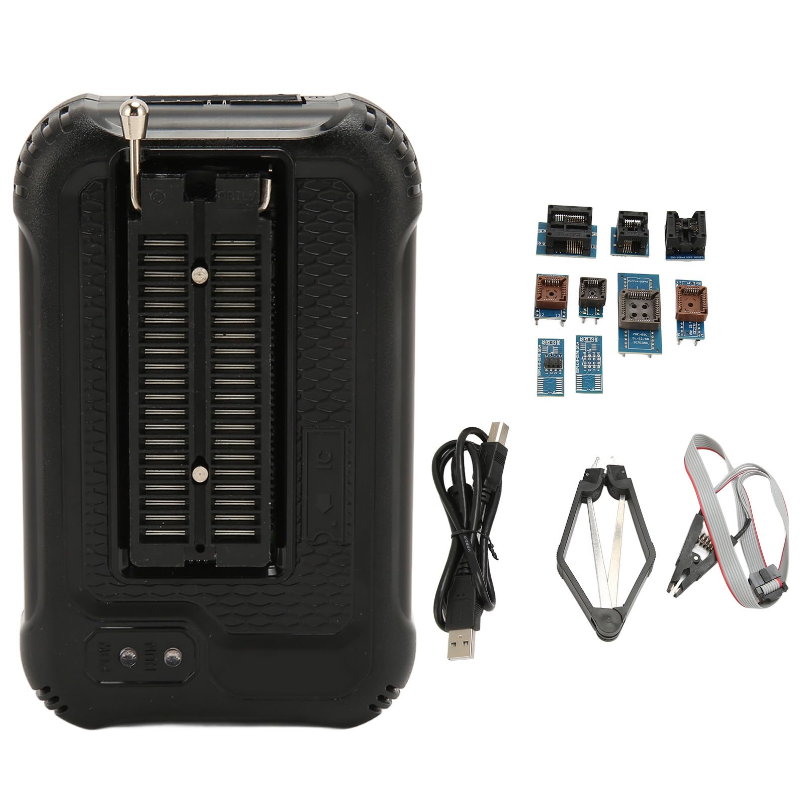 BROLEO Programmatore aggiornato, tecnologia di interfaccia USB USB2.0 HS 480MHz 4 strati PCB 32bit MCU 120 MHz T48 TL866 3G Supporto 256GB ICSP Programmatore per MCU per NI Flash, BROLEOhrvdax02tk