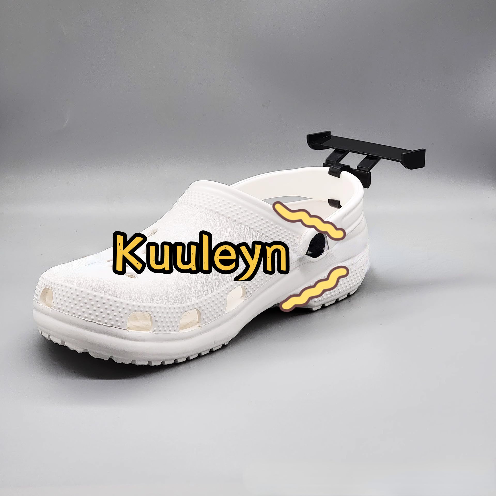 1 Paar Klompen Schoenen Staart Vleugel Decor ABS Pantoffels Staartvin Decoratie Hanger Sieraad Rood