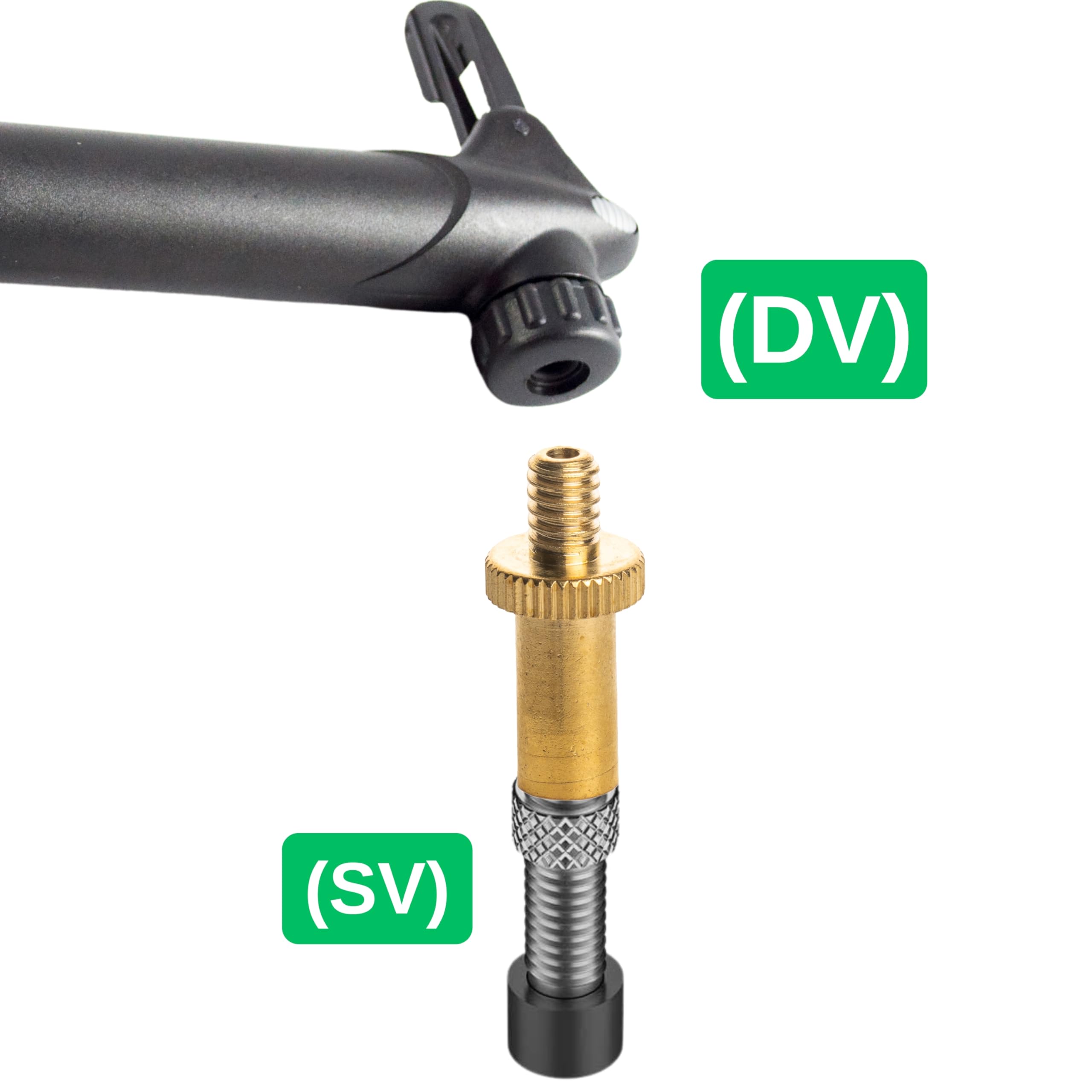 Adapter für Sclaverandventil auf Dunlopventil, 3 Stück, SV auf DV-Ventil, Fahrrad Ventiladapter, Adapter Radventil, Aufsatz französisches Ventil Rad, französisch Ventilteil Einsatz auf Blitzventil Sport & Freizeit