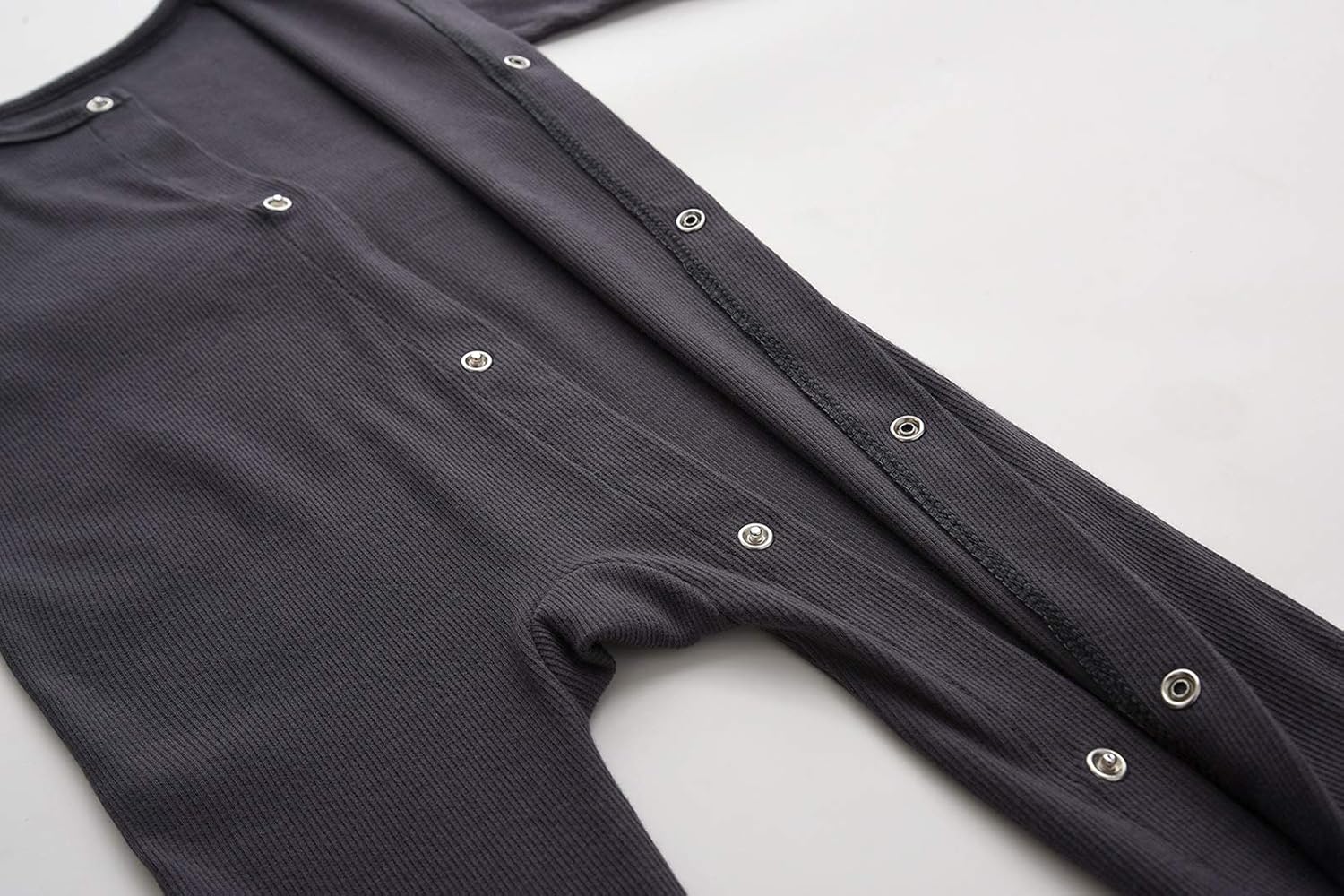 Teach Leanbh Baby Boys Girls Footed Pajamas with Mittens Cotton Long Sleeve Snap-up Romper Jumpsuit Sleep and Play - Image 6