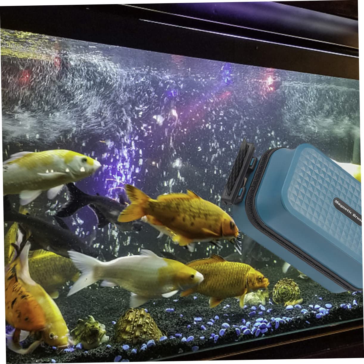PRETYZOOM 2stücke Magnetische Aquarium Bürste Doppelter Glasreiniger Für Aquarien Schwimmendes Design Einfach Zu Bedienen Sorgt Für Sauberes Wasser Und Schützt Fische Geeignet Für