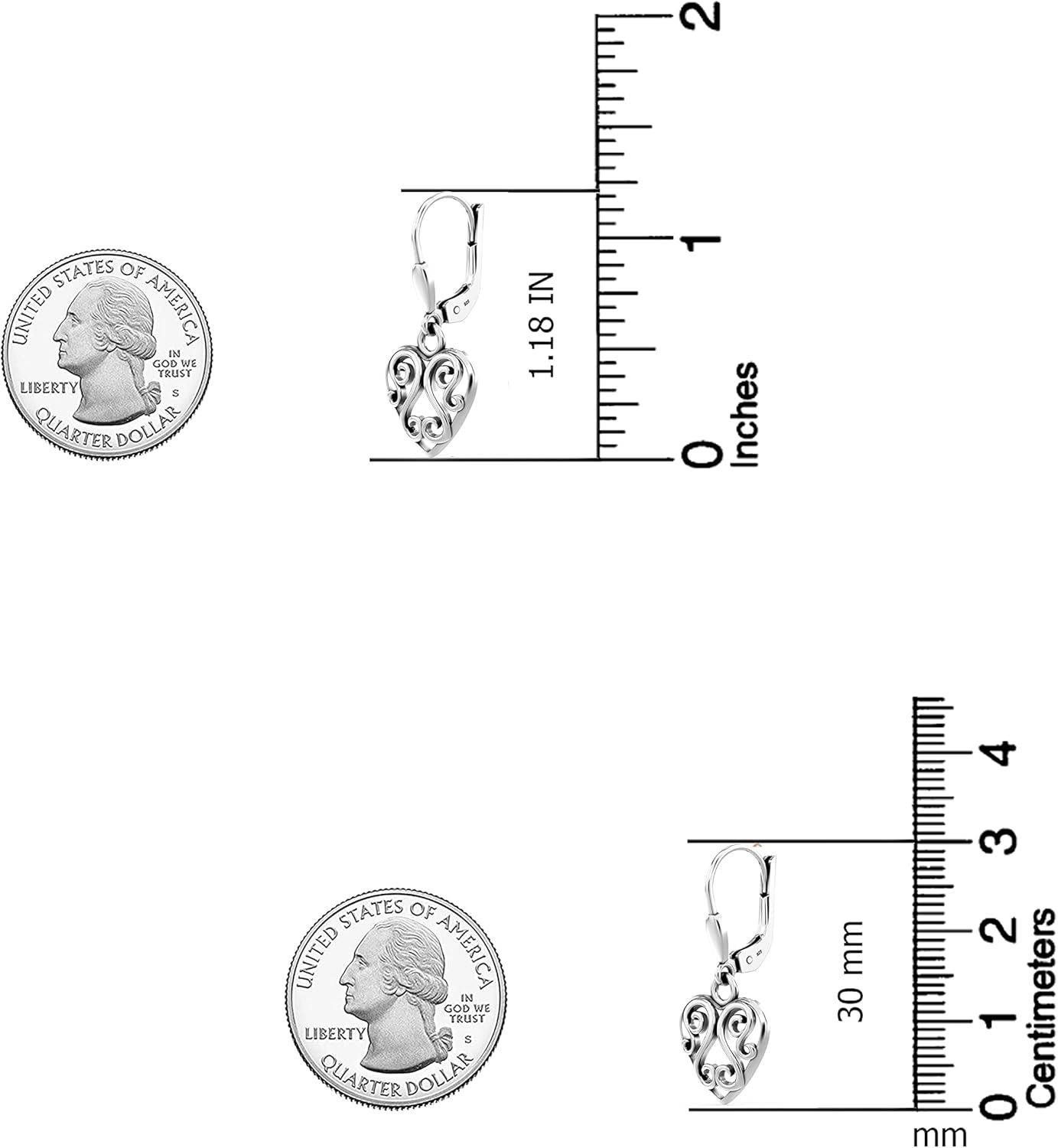 LeCalla 925 Sterling Silver Leverback Drop Earrings | Lightweight Italian Teardrop Dangle Earring for Women