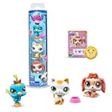 BANDAI Littlest Pet Shop, Set of 3 Pets LPS City Vibe, Moving Heads, Generation 7, Pets from #35 to #42, for Kids 4 Years +, BF00551 Multicolor