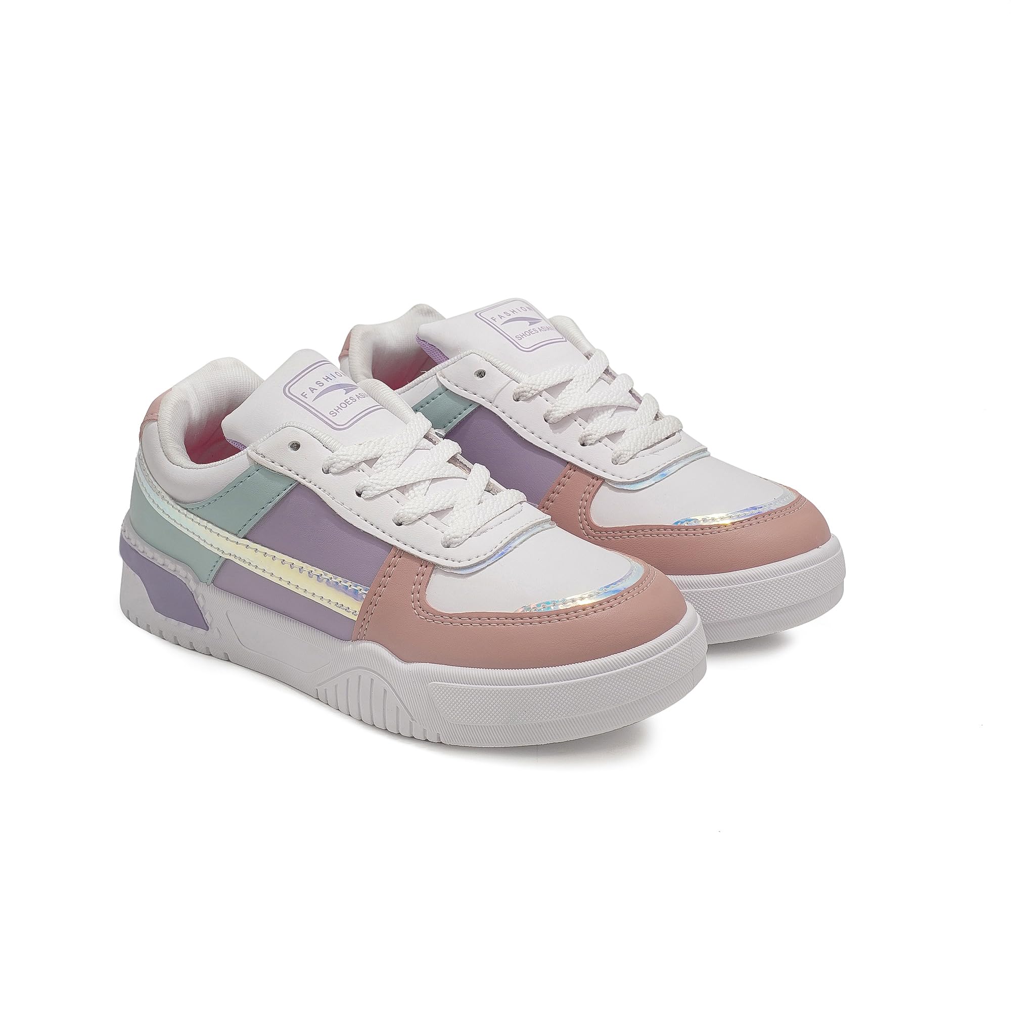 Women's Paradise-05 White Casual Sneaker Shoes with Ultra Soft Cushion Lightweight Lace-Up Shoes for Women's & Girl's-image-34