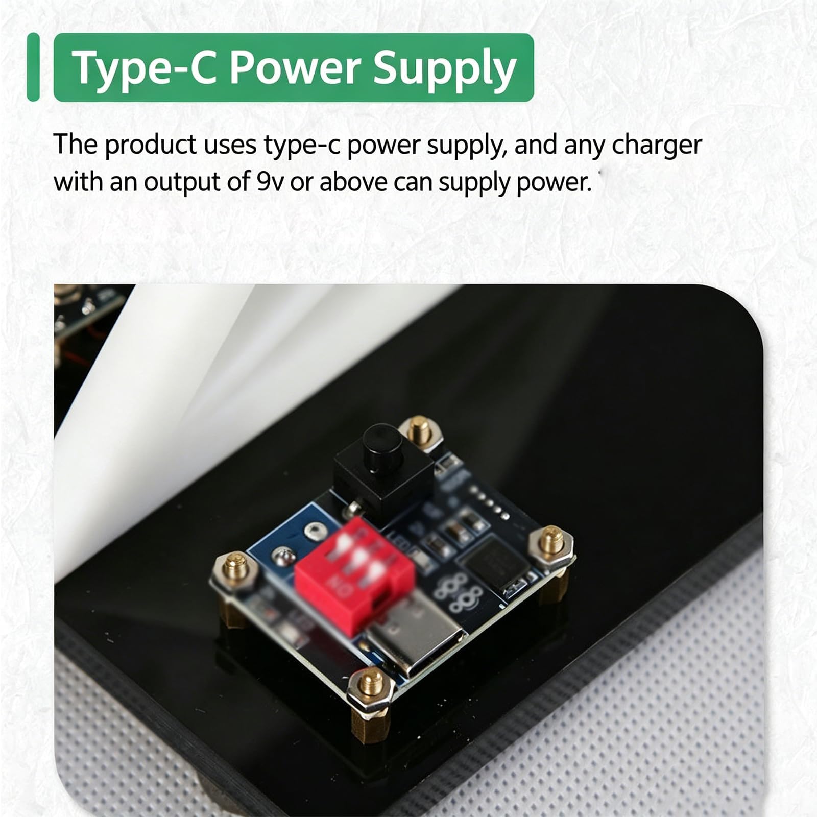 Modelo de Motor sin escobillas (brushless) con Bobina, Material didáctico para experimentos científicos, diseño con Rotor LED Alimentado por USB-C, Funcionamiento Interactivo a 1000-1500 RPM