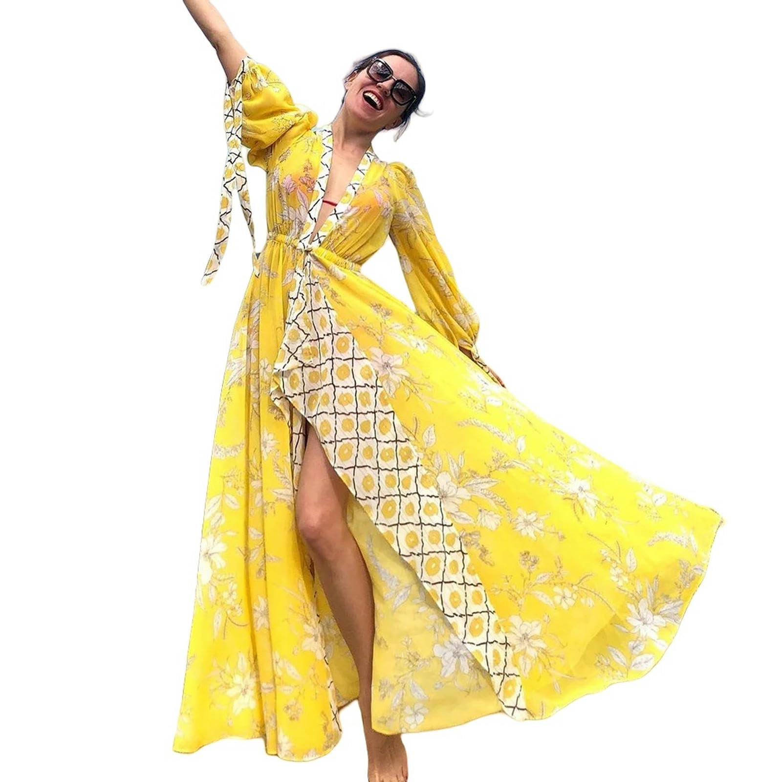 Bikini Beach Cover Up Tunics Long Kaftan Robe De Plage Sarong Beach Swimsuit Cover-Ups