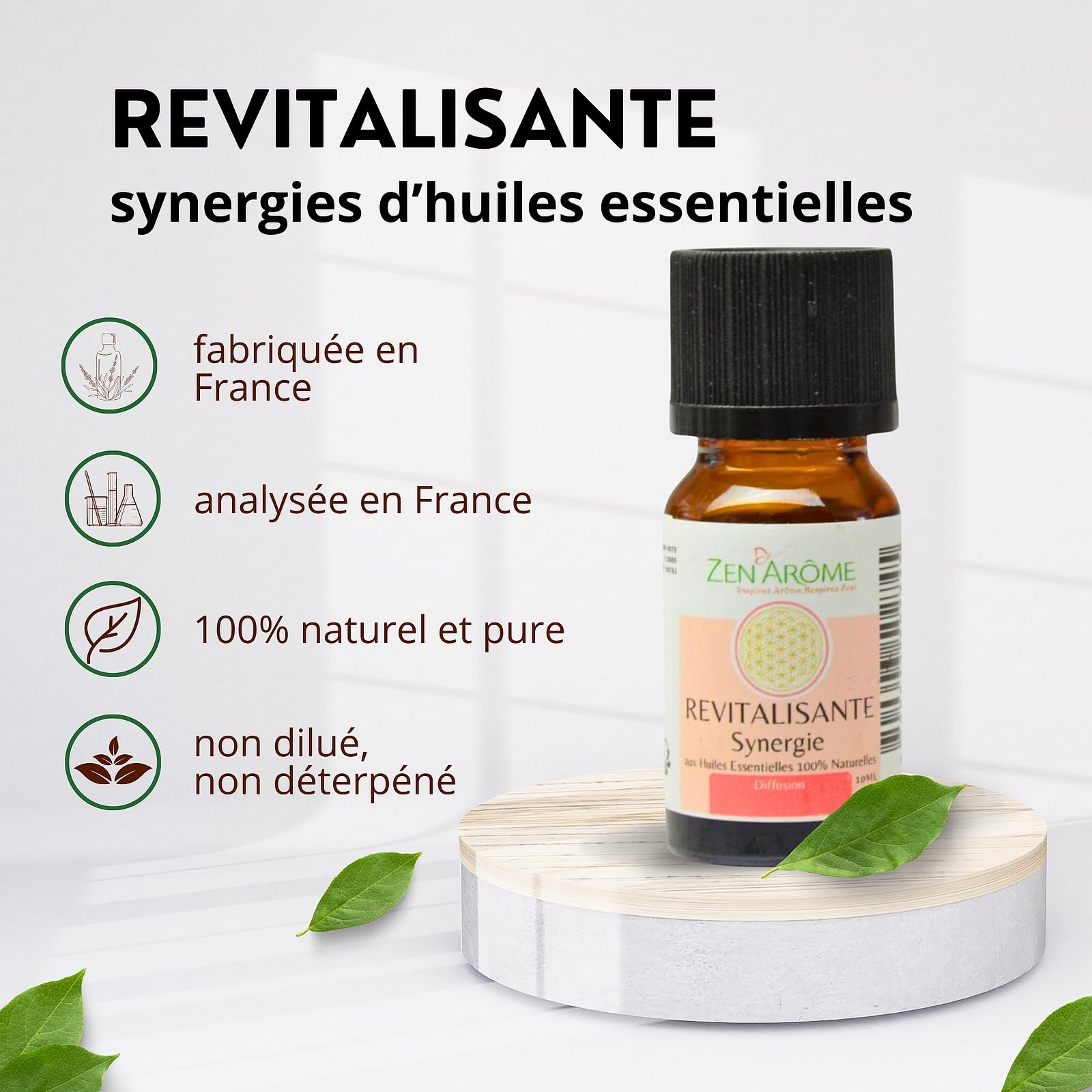 Image secondaire de Synergie d’Huiles Essentielles Revitalisante - Mélange Huiles Essentielles 100% Pure et Naturelle - Utilisation en Diffusion pou