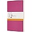 Moleskine Cahier Journal, Soft Cover, Large (5" x 8.25") Ruled/Lined, Kinetic Pink, 80 Pages (Set of 3)