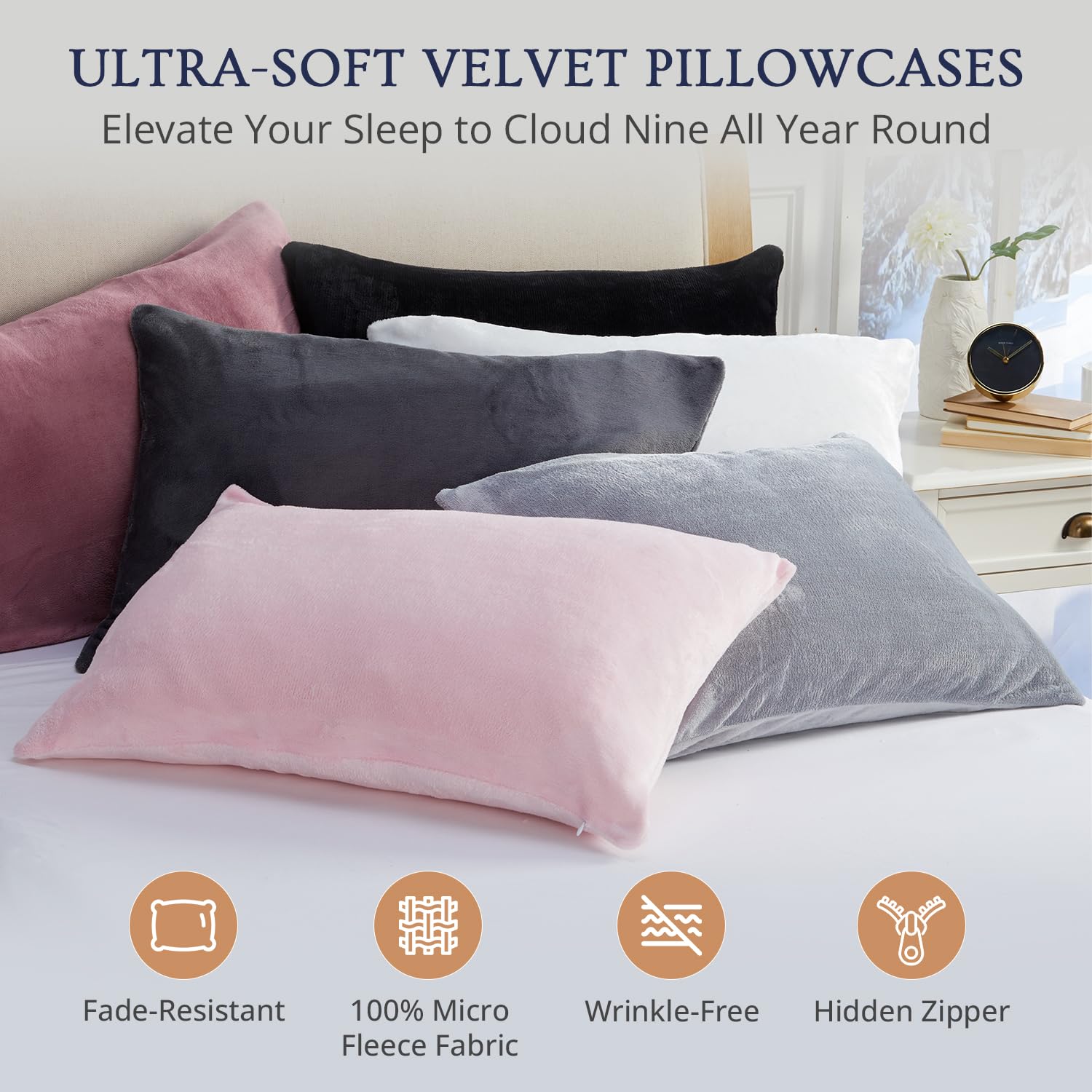 Juego De Fundas De Almohada Con Estilo Beige Y Cafe | Meses Sin Interés