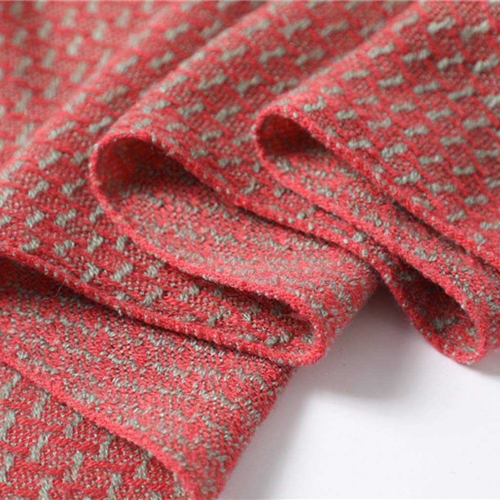 Weicher Kaschmir-Strickschal für Damen, warme Winterschals, Hijab, einfarbig, Damenschal, doppelseitig, Unisex-Schals B