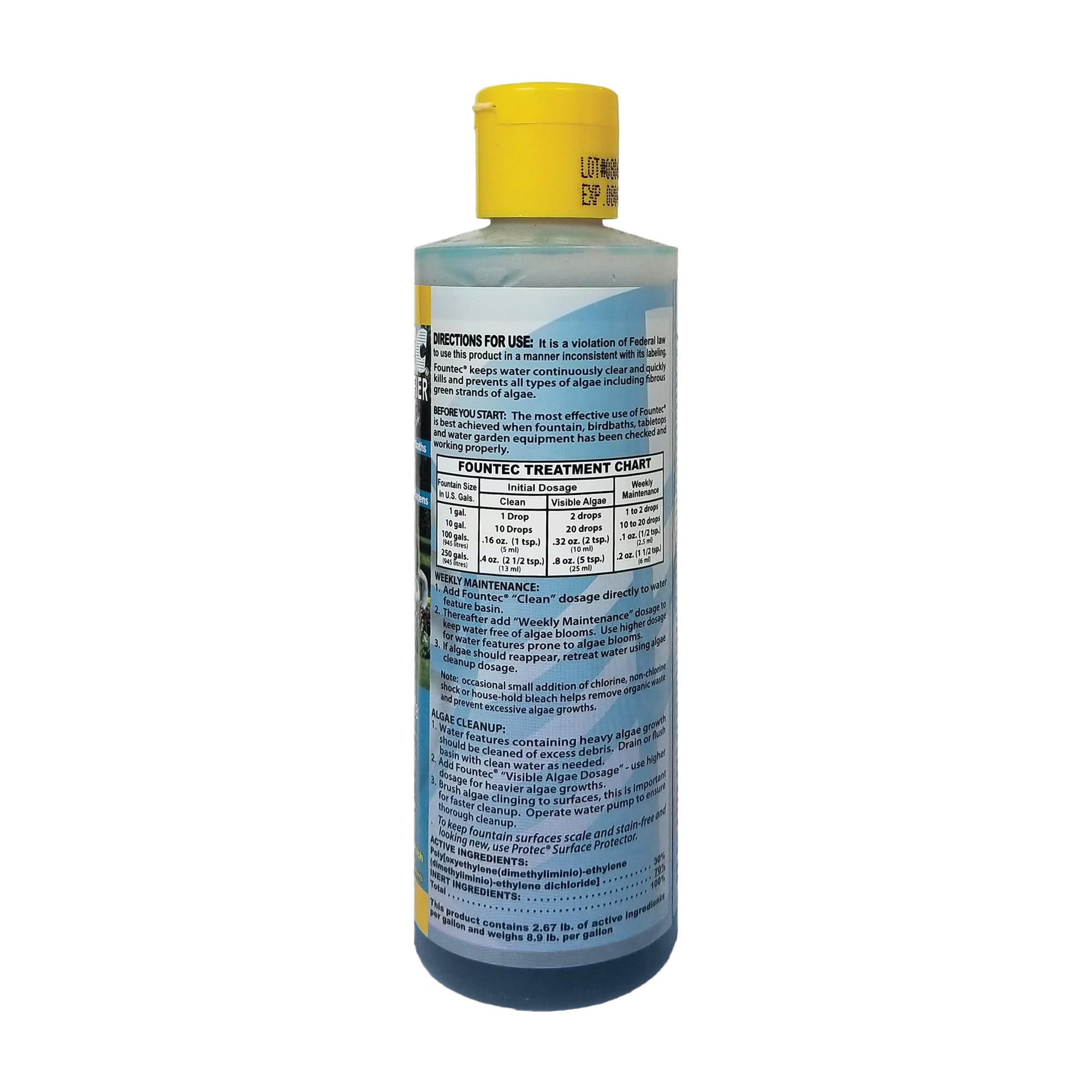Fountec Algaecide - Clear Pond Water -3