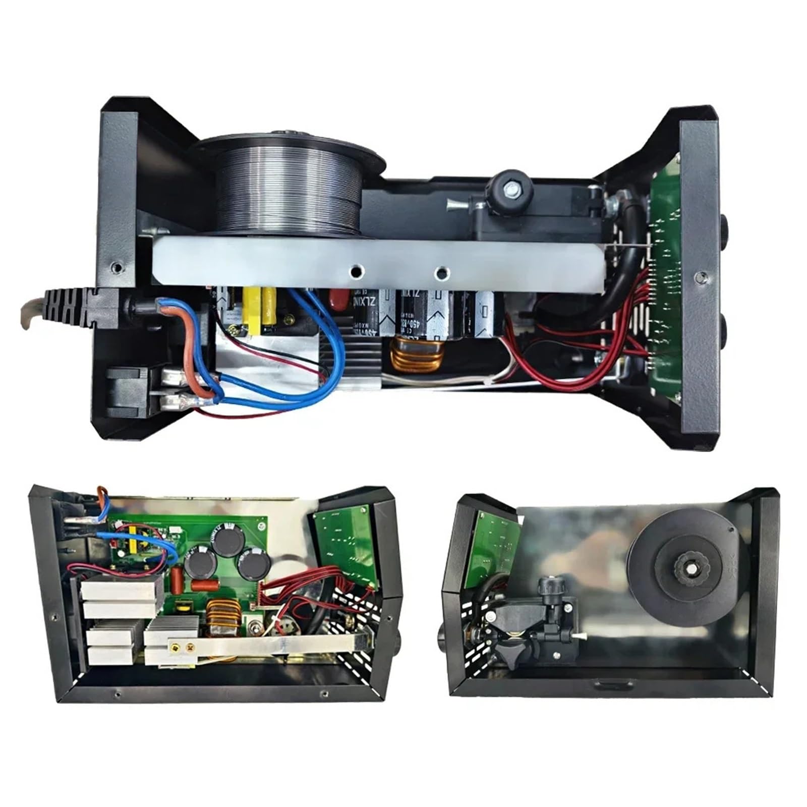 MIG MMA TIG 330A, półautomatyczna spawarka 3 w 1, z falownikiem i drutem nadziewanym, bez gazu (220 V EU)