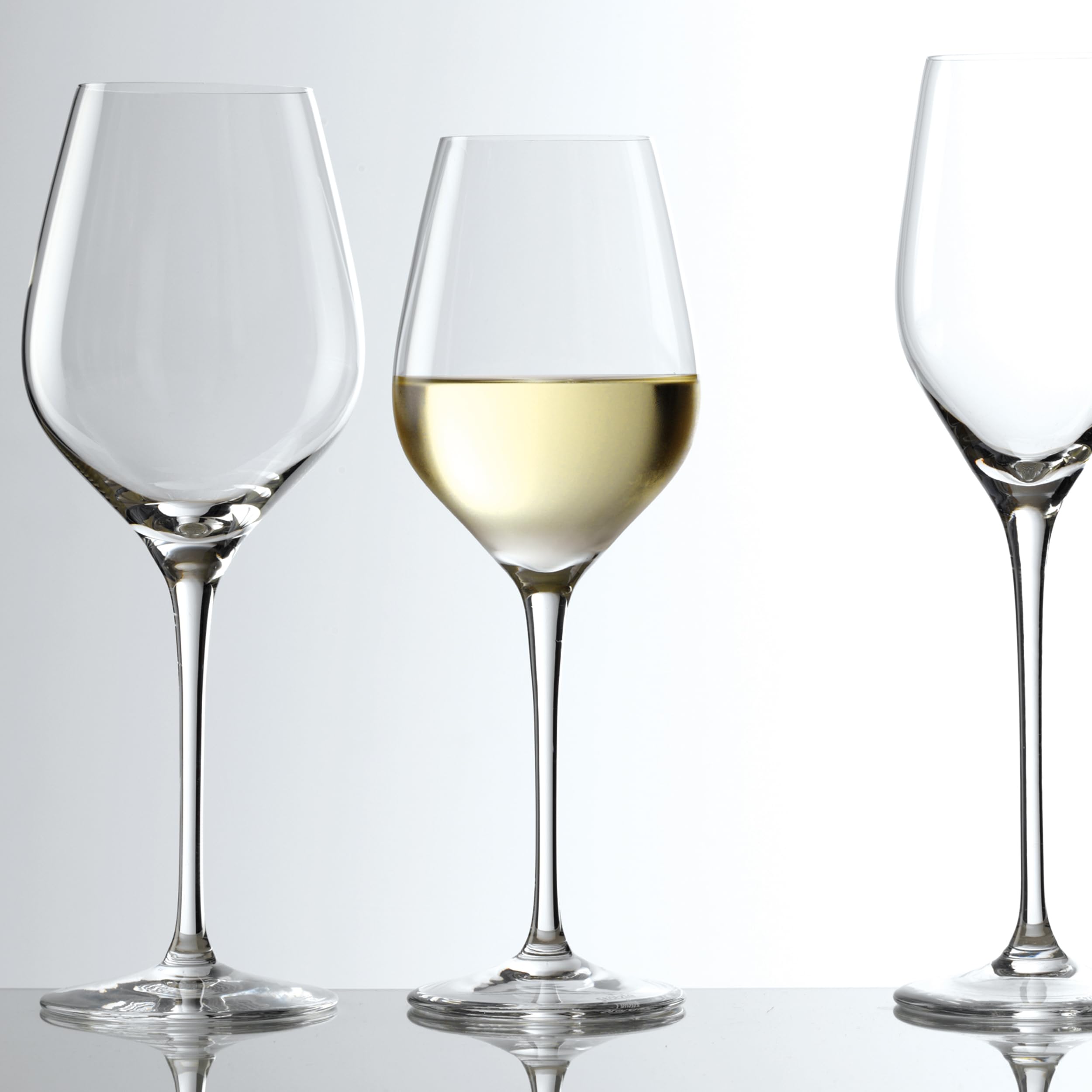 Stölzle Lausitz Calici Universali Exquisit Royal Set di 6, 420 ml – Eleganti Calici in Cristallo per Vini Bianchi, Rosati e Rossi Leggeri – Lavabili in Lavastoviglie, Made in Germany