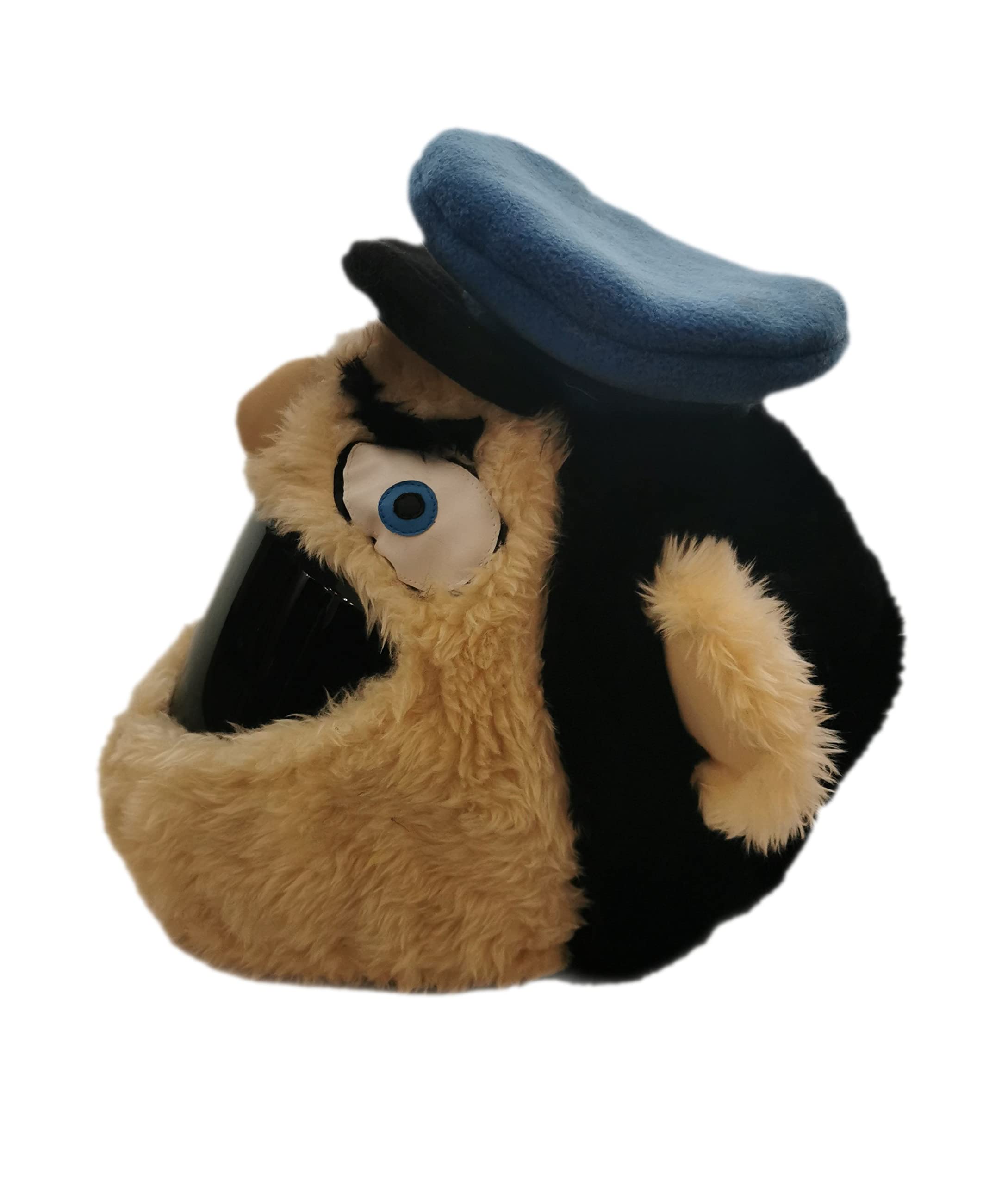 Copri Casco Moto In Peluche FunnyRiders - Accessorio Divertente Per Caschi Integrali, Aumenta La Visibilità