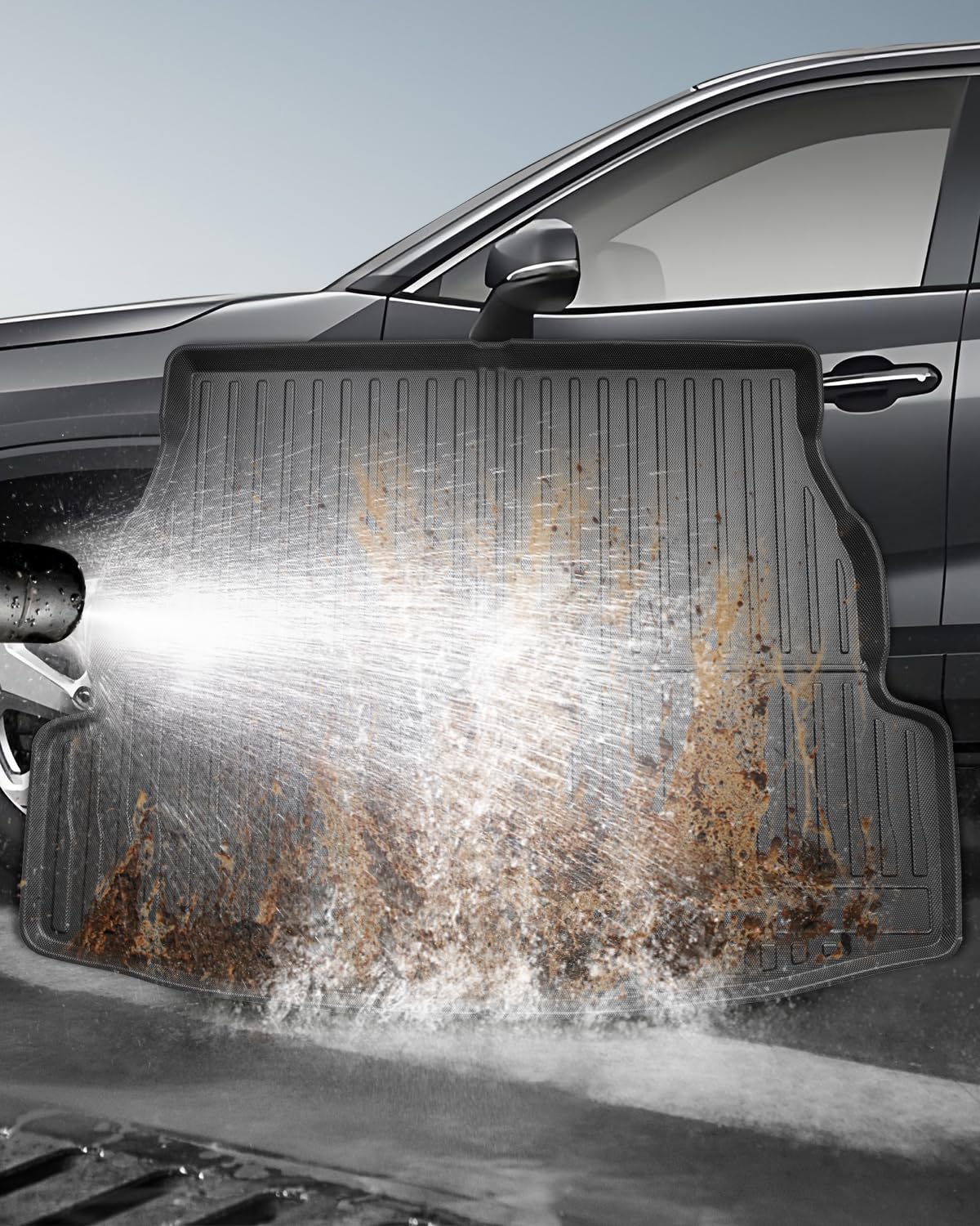 Alfombrillas Maletero para Toyota RAV4 XA50 2025 2024 2023 2022 2021 2020 2019, TPE Alfombras Maletero RAV4 Hybrid Original con Borde Elevado, Antideslizante e Impermeable Accesorios