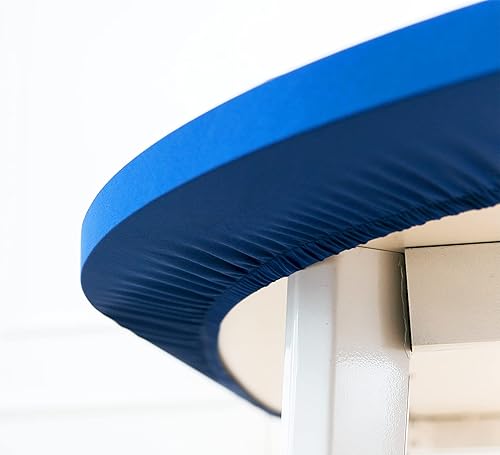 Miniatura 54 de Wolkemer Mantel cuadrado ajustable de elastano elástico negro para mesa de cóctel, borde elástico, para comedor, boda, fiesta, picnic, 34 x 34