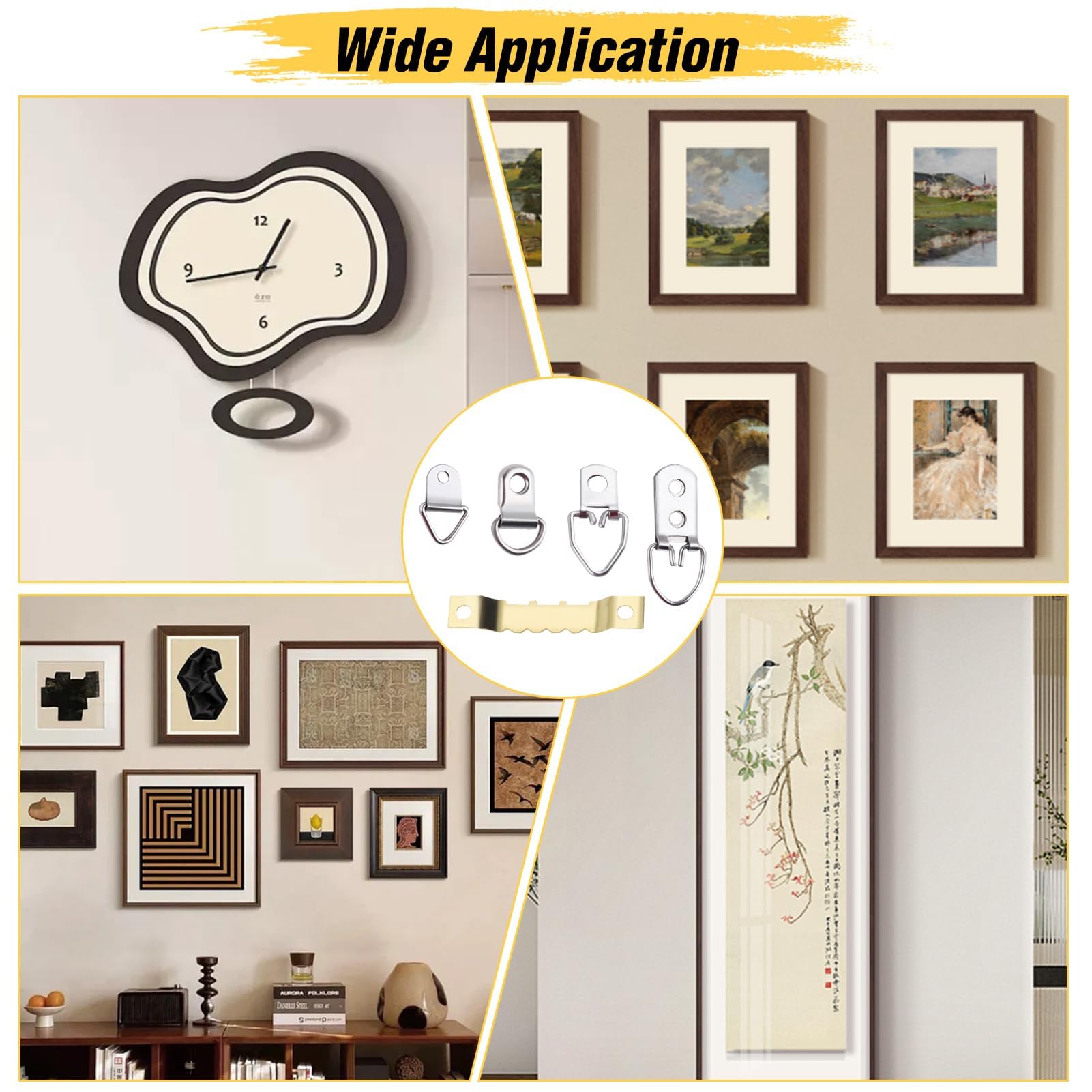 ノン　額縁　３点セット ノン 額縁 3点セット 額縁用セキュリティ金具 セットNo.1854