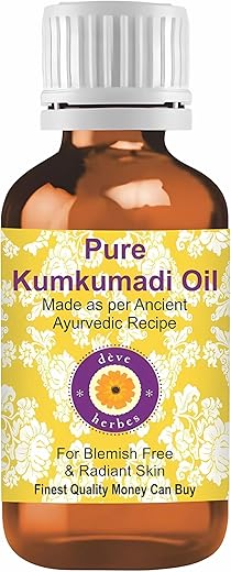 Deve Herbes Kumkumadi Face Oil (Tailam) | Traditionally Extracted | Pure | Saffron-Enriched | Non-Sticky | Lightweight | Ancient Ayurvedic Blend | For All Skin Types | Men & Women | 100ml