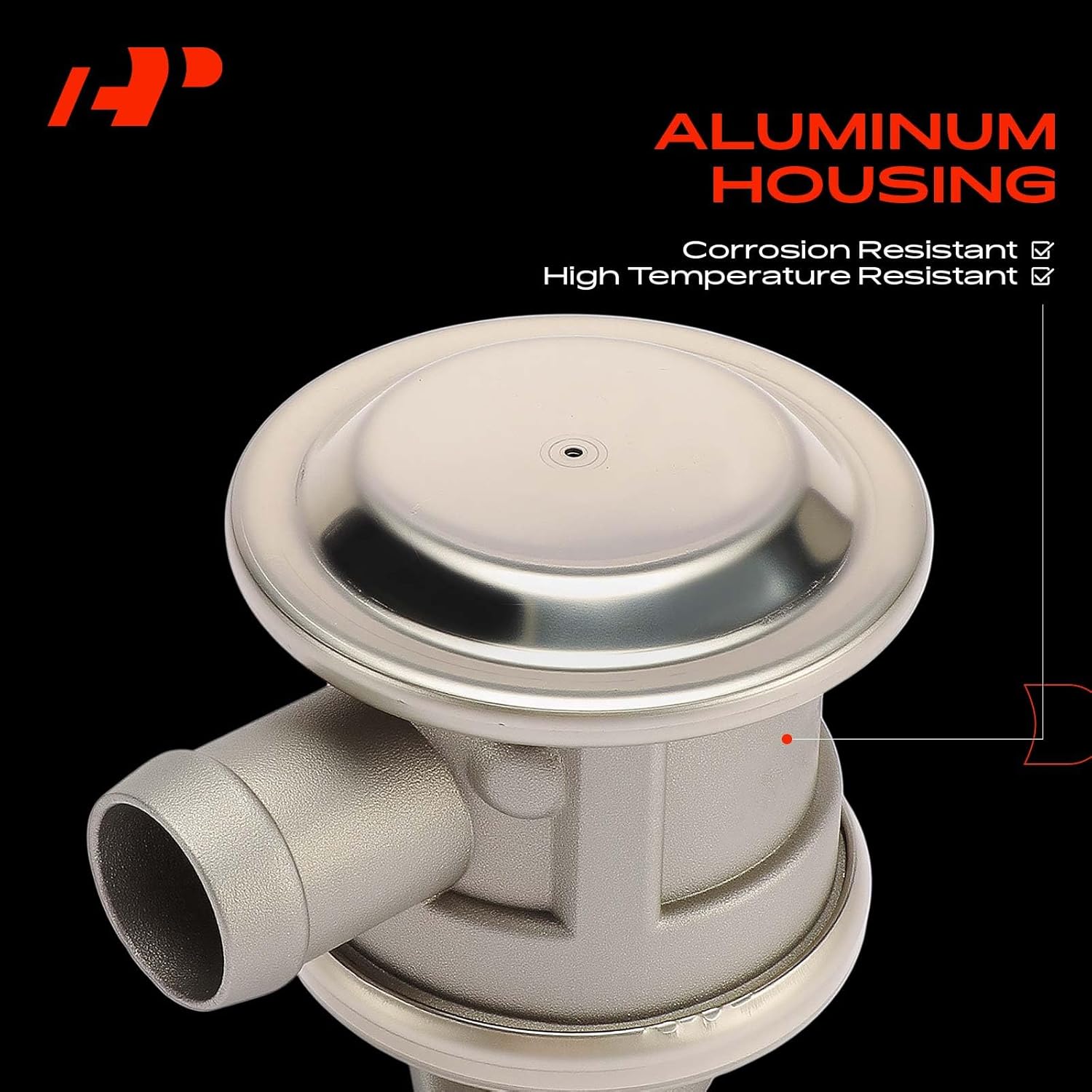 A-Premium Secondary Air Injection Check Valve Compatible with Volkswagen Passat 2000-2005 & Audi A4 2001-2006, A4 Quattro 2001-2005, S6/S7 2013-2016, Air Pump Check Control Valve with Gasket