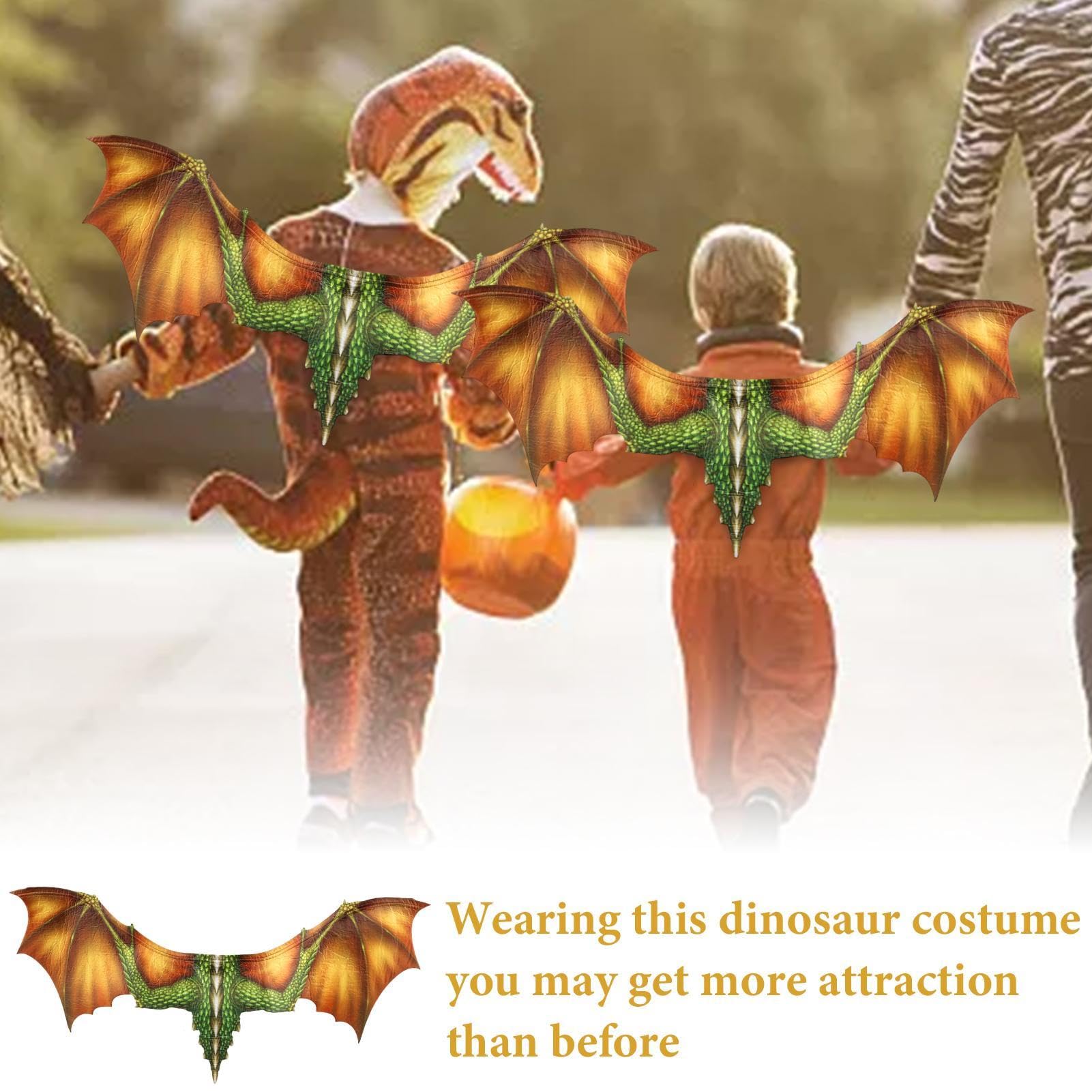 Alas De Dragón De Halloween Para Adultos Y Niños – Tejido No Tejido Resistente – Accesorio Para Disfraces Temáticos Y Fiestas