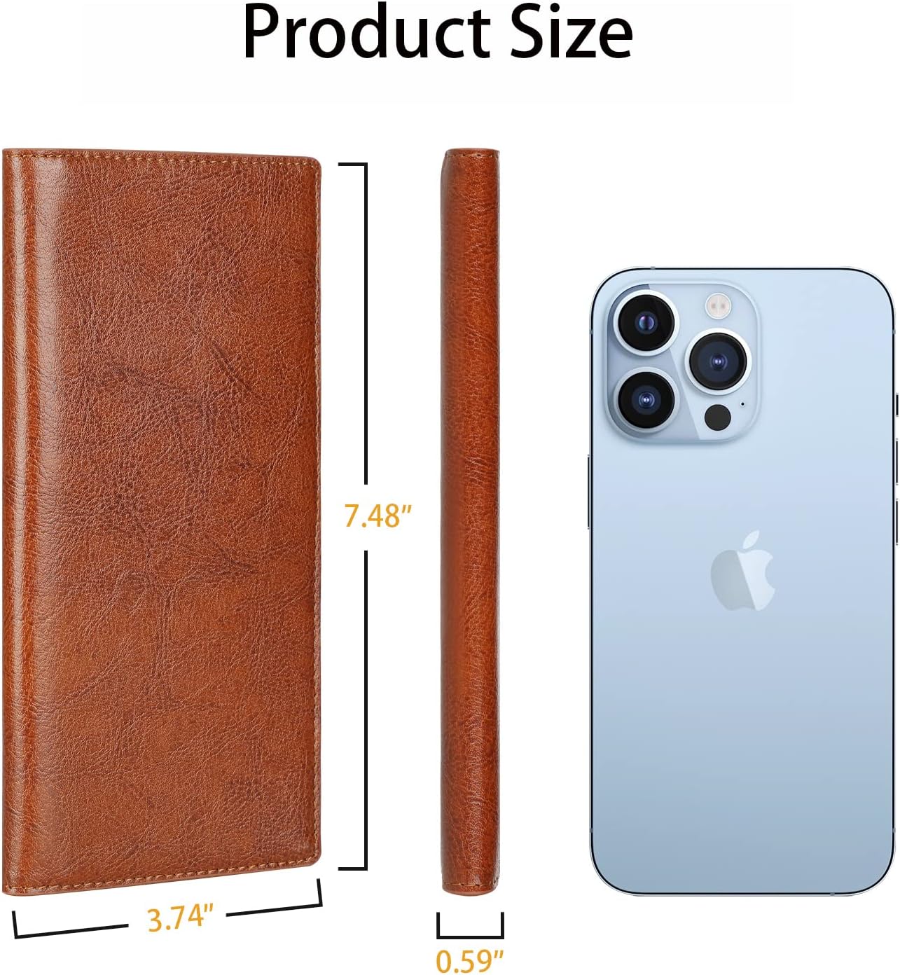 Lavemi Ultra Slim Thin Leather Women Wallet RFID Blocking Credit Card Holder Bifold Long Ladies Billfold - Image 4