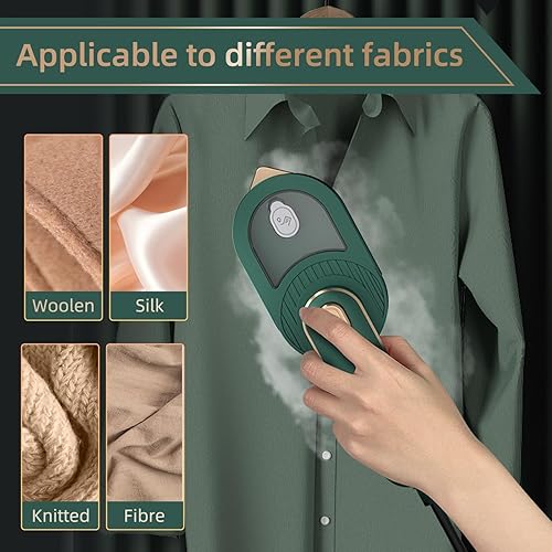 Miniatura 5 de Mini plancha de vapor para ropa, plancha de vapor portátil para eliminar arrugas de 360, mini plancha de vapor para ropa, tamaño de viaje, con mango