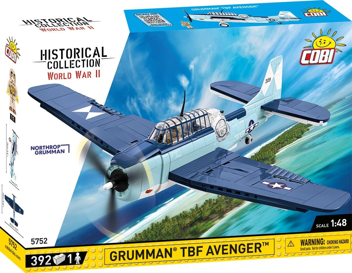 COBI Historical Collection WWII Grumman TBF Avenger Aircraft