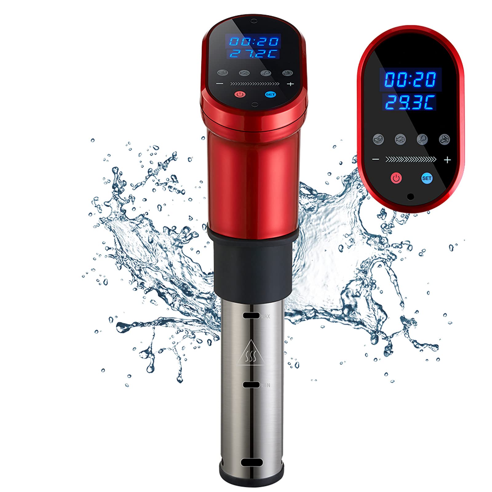 1200W Sous Vide WiFi Cocedor de precisión Cocedor de precisión Circulador de inmersión, Cocedor de alimentos al vacío,Black