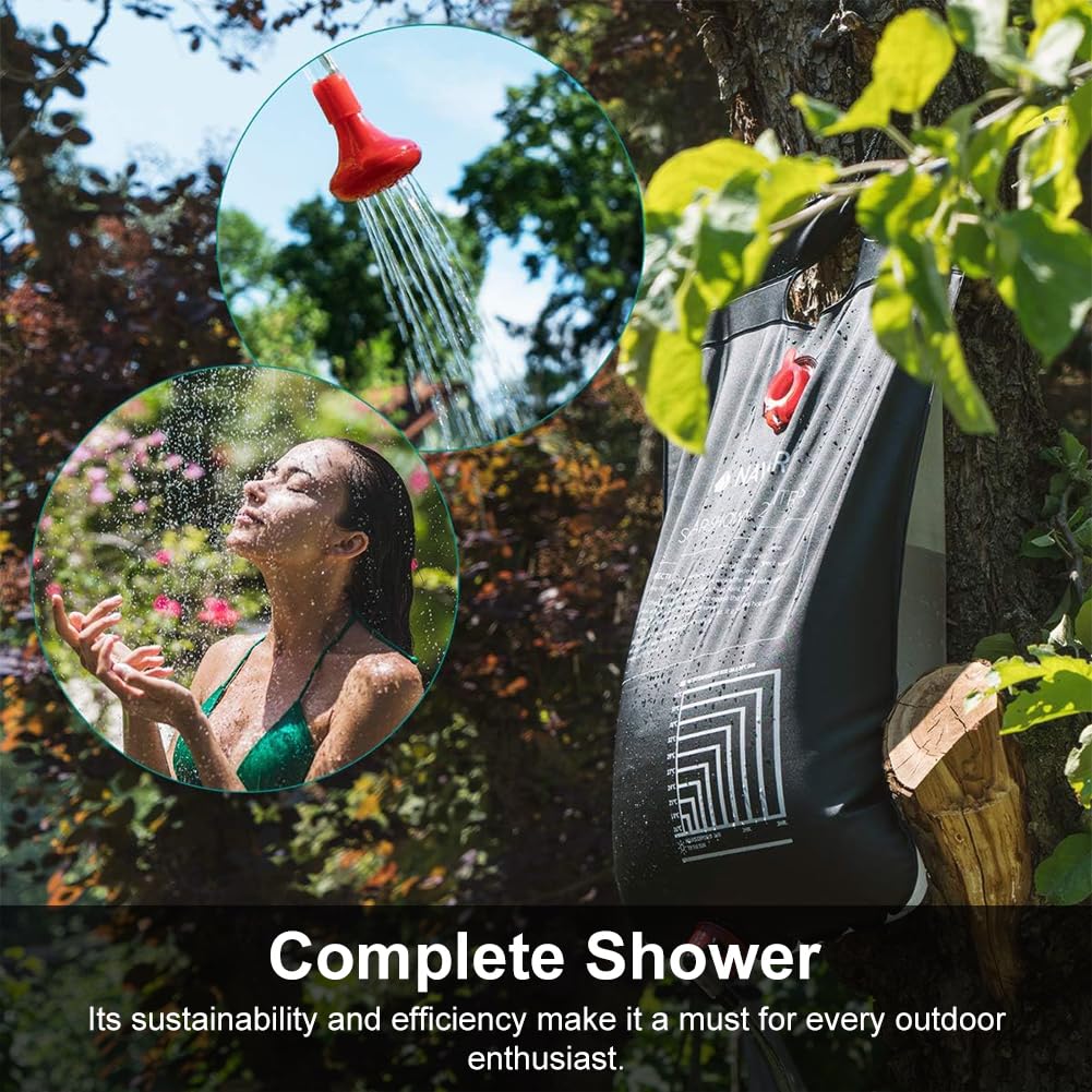 Sac d'eau de bain de douche de camping en plein air portable capacité 20L sac de