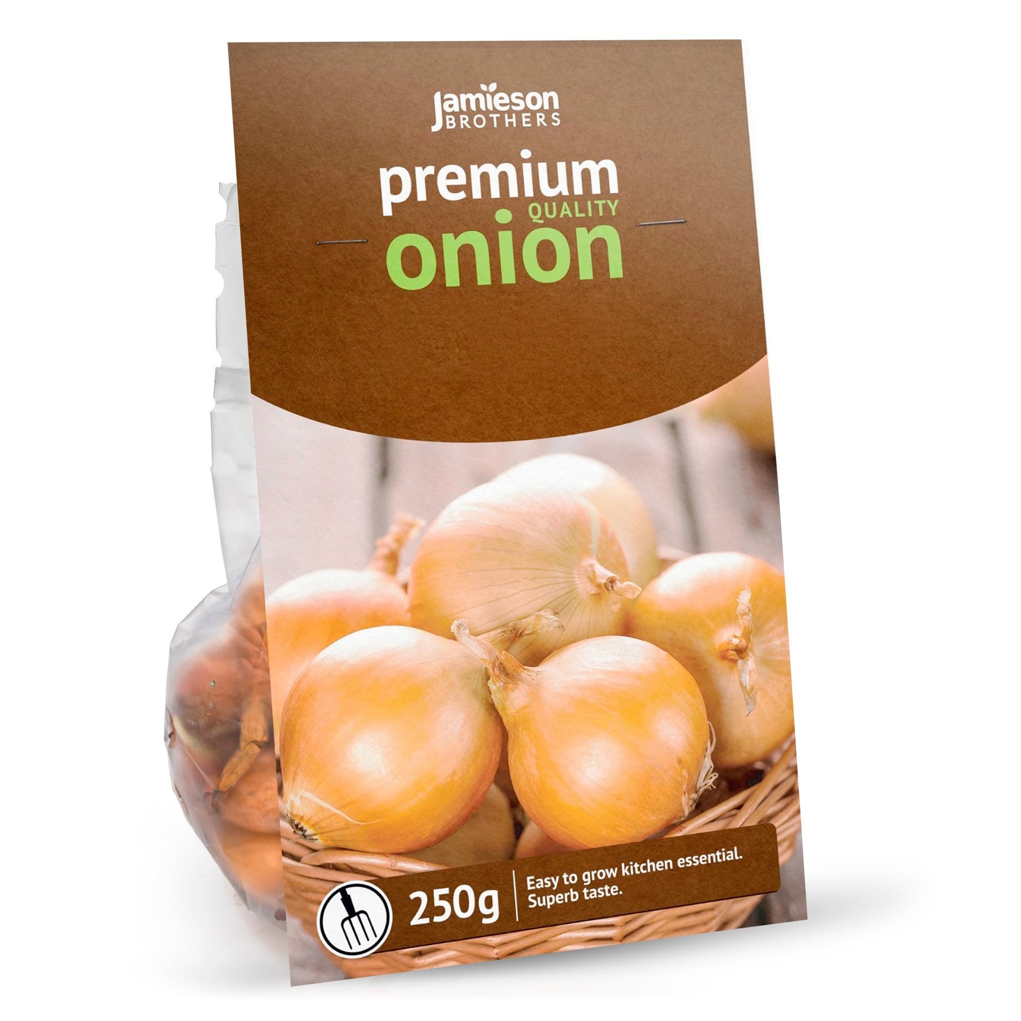 Yellow Winter Onion Sets (250g, Approx 50 Bulbs) for Planting Now in UK Autumn by Jamieson Brothers