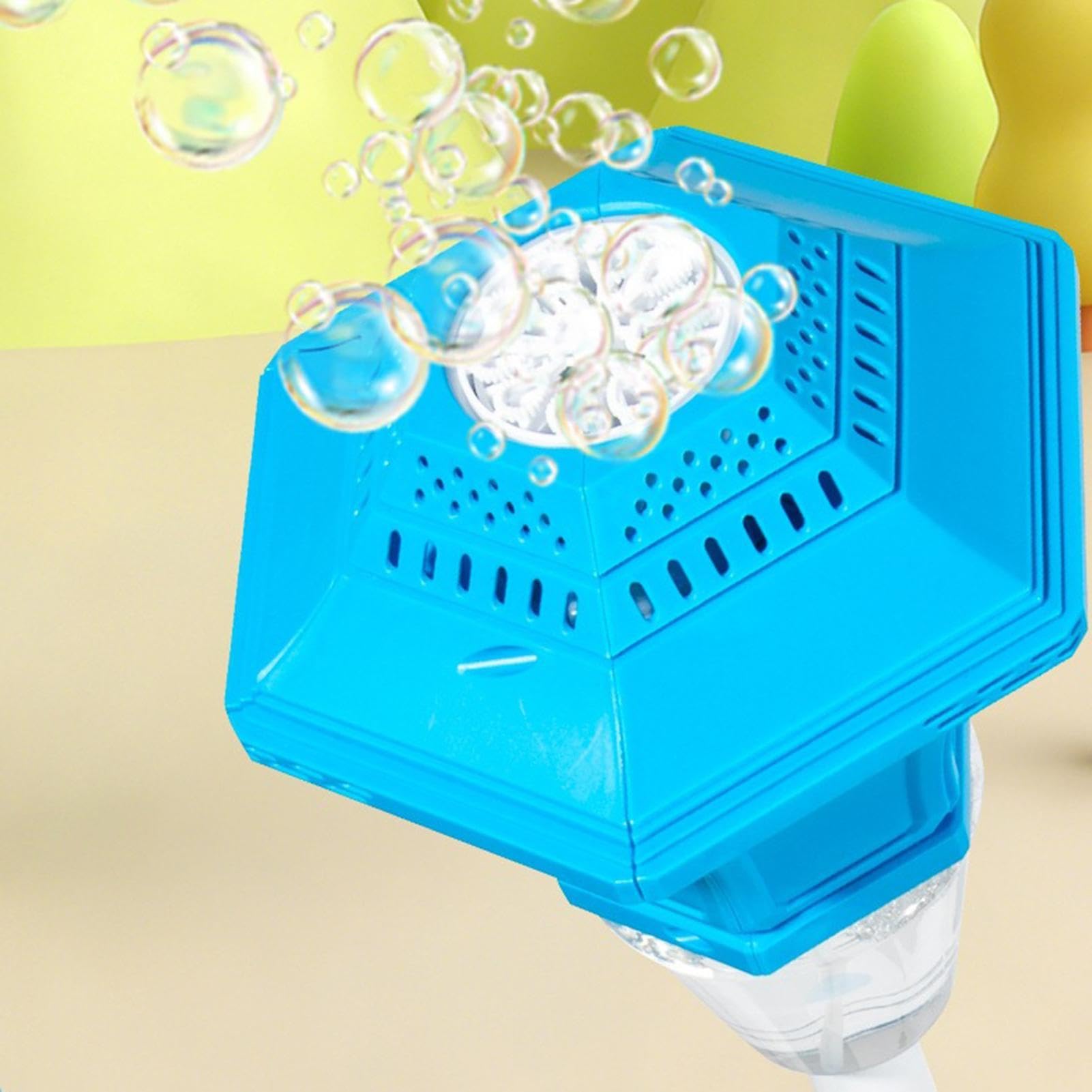 Macchina Bolle A Bacchetta Soffice giocattolo ricaricabile 10 fori a | con Musica e Luce LED, Altezza Regolabile, Picchetto da Terra e Bacchetta Autoportante Per Spiaggia, Giardino