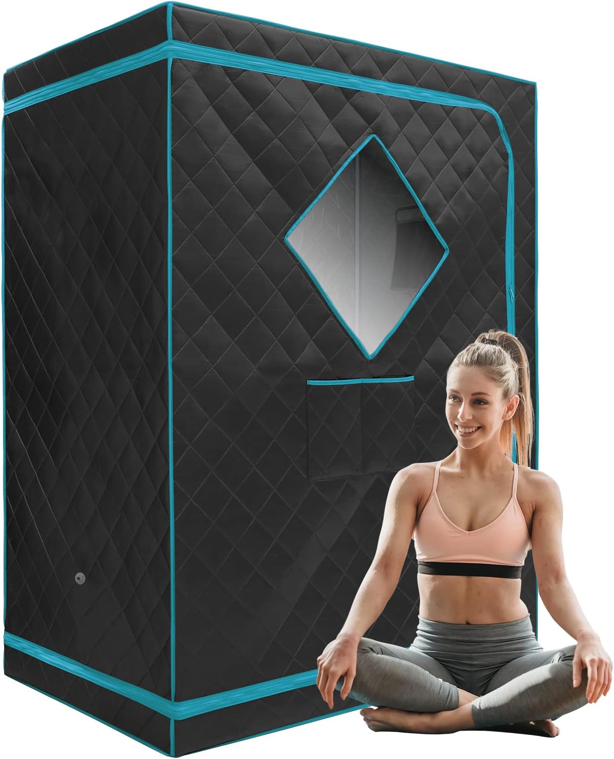 ZONEMEL Full Size Sauna Tent, Portable One or Two Person Full Body Home Spa for Relaxation, Detox, Steamer not Included