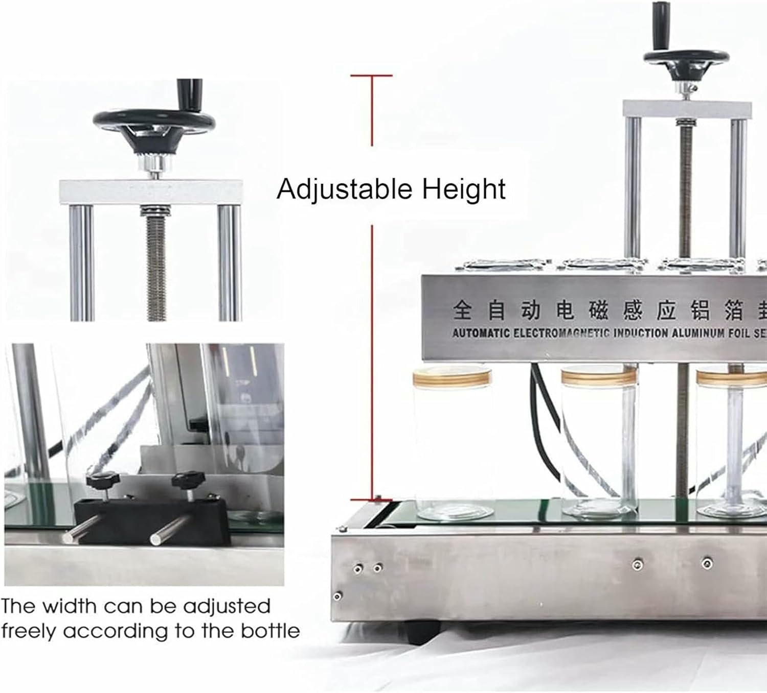 Automatic Continuous Sealing Machine, Automatic 2200 W Aluminum Foil Sealing Machine, Electromagnetic Induction Band Sealant