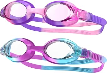 Findway Kids Swimming Goggles,Girls Boys Children Swim Goggles, Leakproof Anti Fog Lens Silicone Protection Swimming Goggles Kids for 3-14 Years Old
