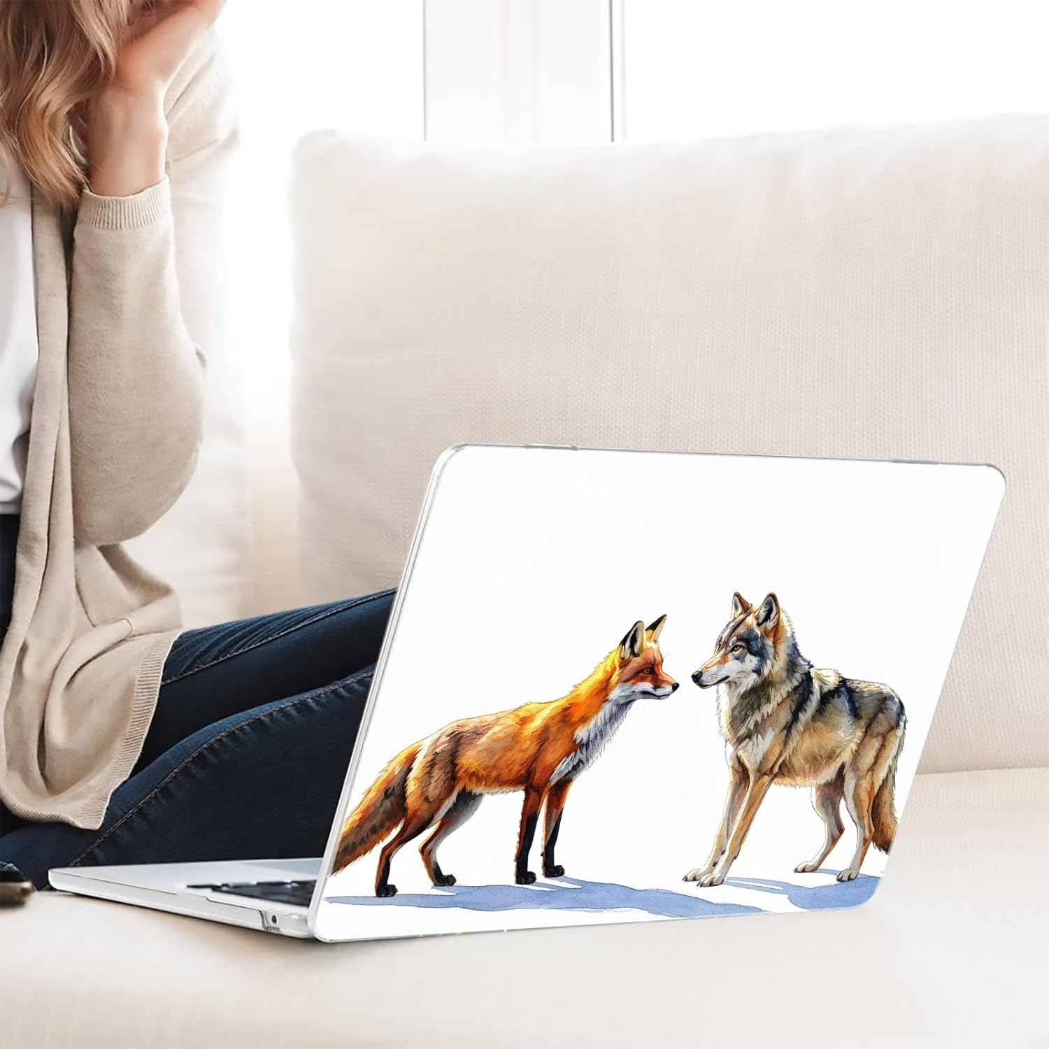 Compatible with MacBook Neo 13-inch, Hard Shell Case with Keyboard Cover and Screen Protector (A3404 A18 Pro chip, 2026 Release) - Wolf and Fox MC21789