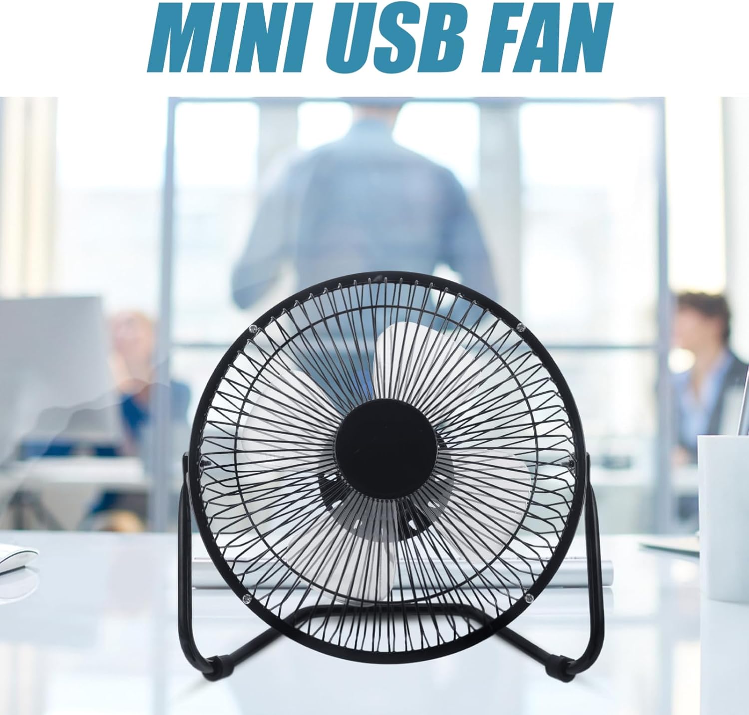 8 Inch Retro Fan Mini Desk Cool Fan for Laptop Pc Desktop Home Office Ultra- Design