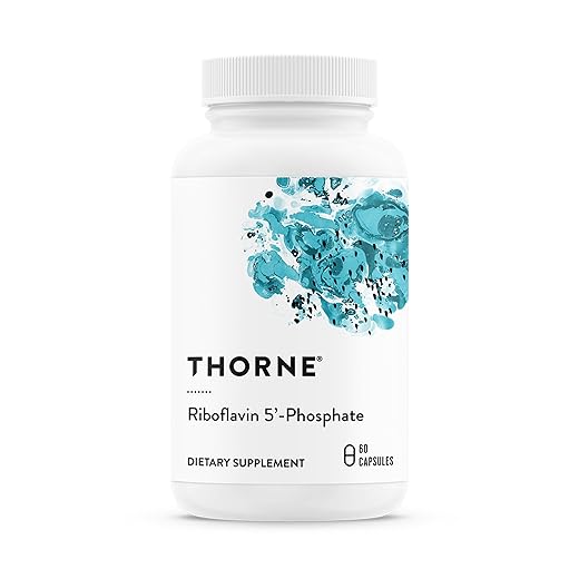 Thorne Riboflavin 5'-Phosphate - Bioactive Form of Vitamin B2 for Methylation Support - 60 Capsules