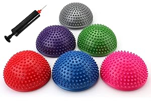 Fasmov Balance Pods Balancing Hedgehog Stability Balance Trainer Dots with Pump