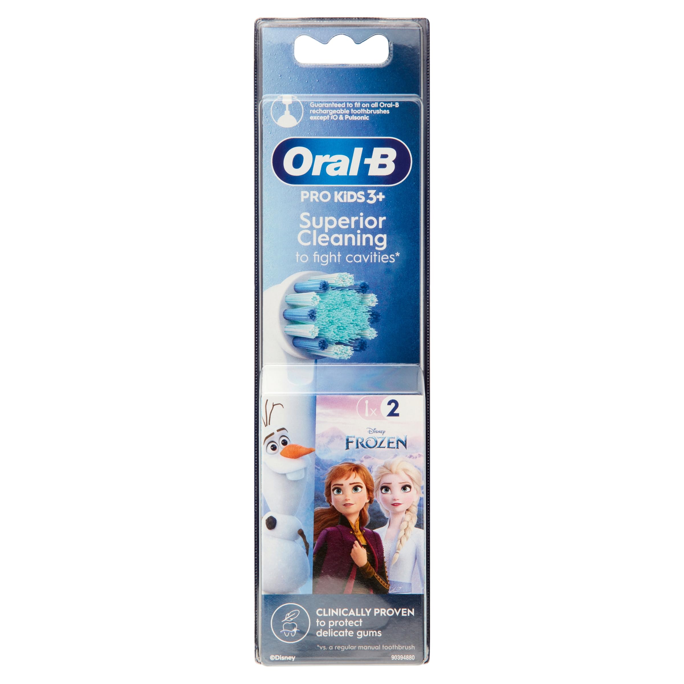 ORAL B PRO KIDS 3+ FROZEN RICAMBIO 2 PEZZI per SPAZZOLINO ELETTRICO