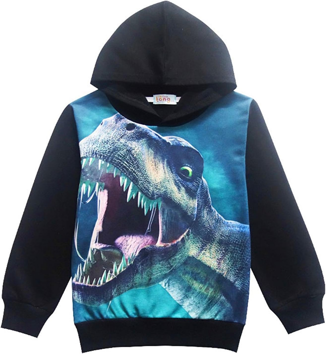 Boys Hoodies Cool Dinosaur Hooded Sweatshirt Boys Easter Hoodie Long Sleeve T Shirts 5T