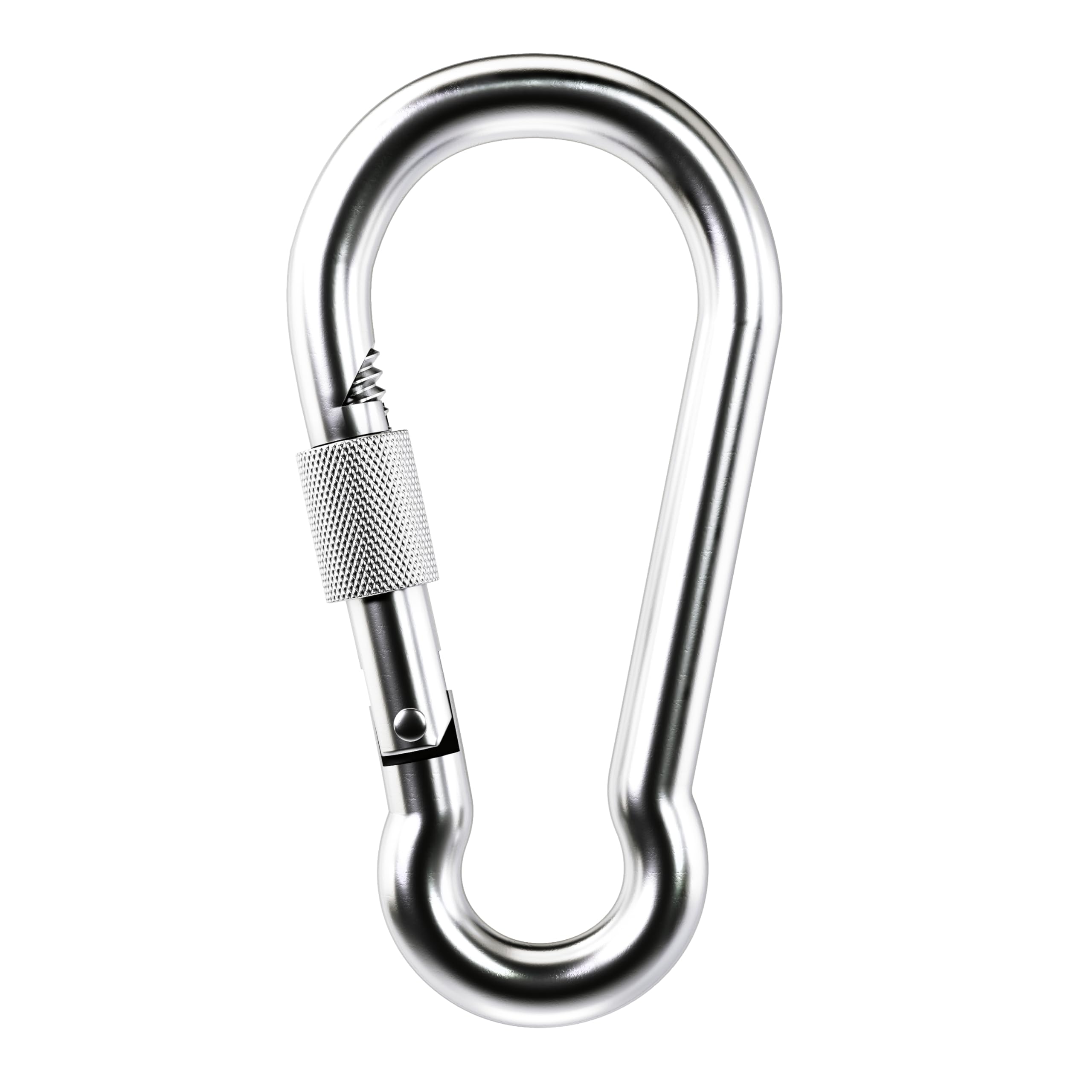 KINLINK 1 Pack Screw Locking Carabiner - 4.00 inch Heavy Duty