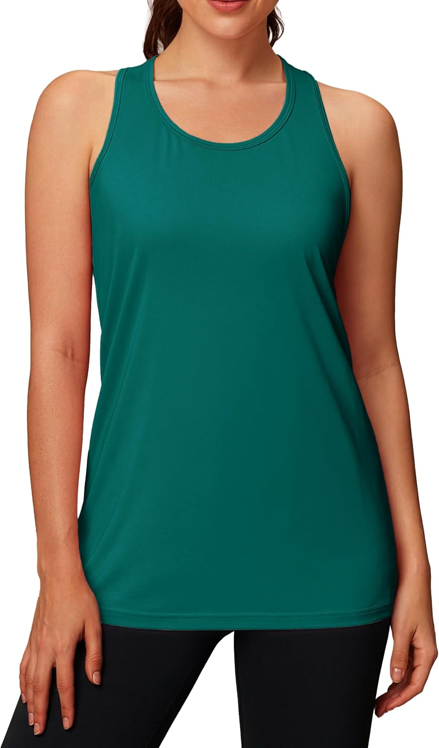 MAGCOMSEN Tank Tops for Women Workout Racerback Sleeveless Racer Back Tops Athletic Yoga Running Gym Muscle Pilates Tank