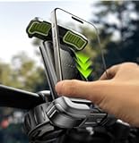 LISEN Bike Phone Holder&comma; &lbrack;Super Easy Install&rsqb; Ultra Stable Motorcycle Phone Mount&comma; Bicycle Handlebar Holder Mount for Adults Kids&comma; Bike Bicycle Ebike Gear Accessories&comma; for iPhone Samsung Google Pixel