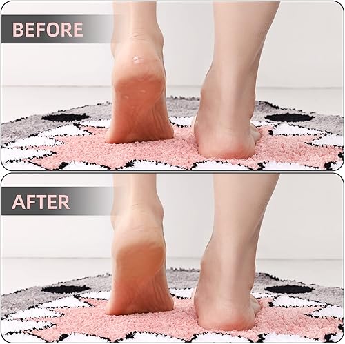 Miniatura 3 de TRUEDAYS Alfombra de baño con forma de tiburón, antideslizante, extra suave y absorbente, alfombra de baño de microfibra para baño, bañera y ducha,