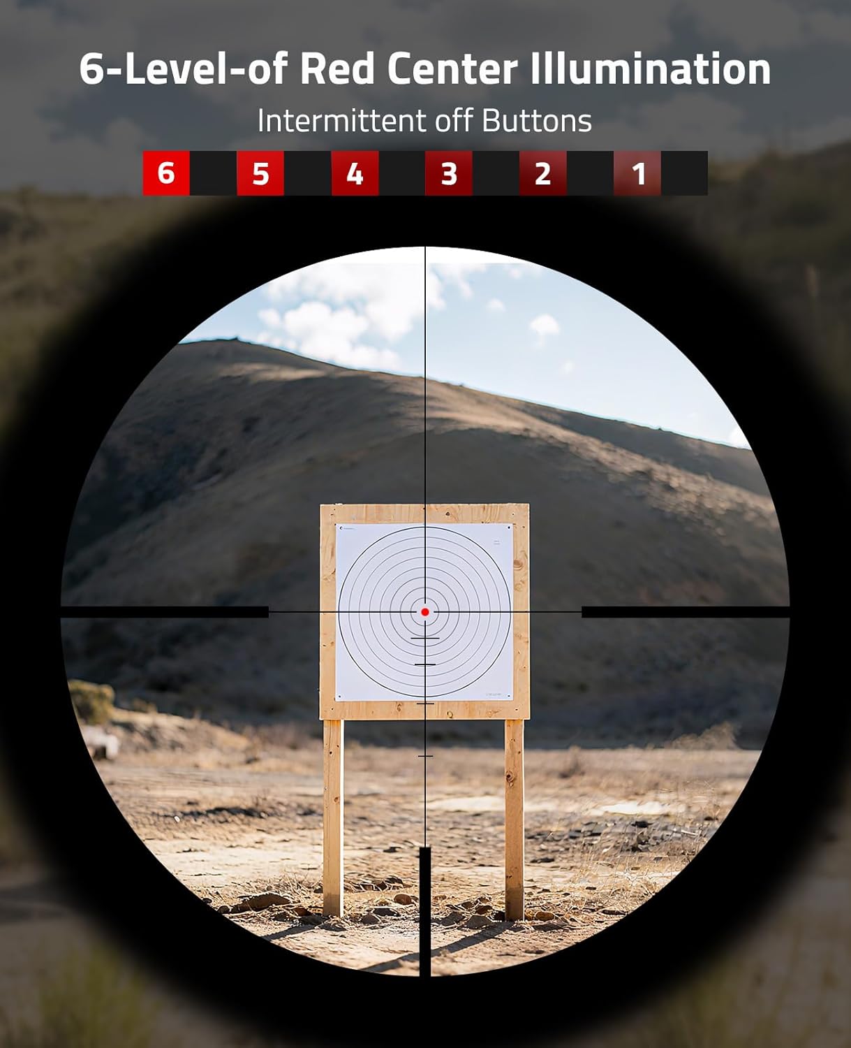 CVLIFE EagleTalon LPVO Rifle Scope with 30mm Cantilever Mount, Illuminated BDC Reticle for .223/5.56 and .308/7.62